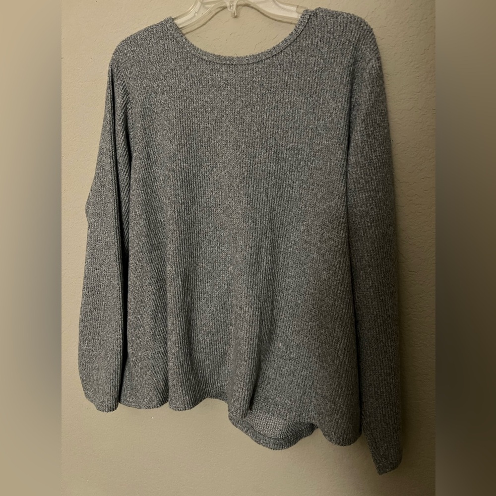 Plus Size gray sweater